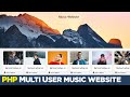 Multi User music website with procedural PHP | Beginner level | Quick programming tutorial