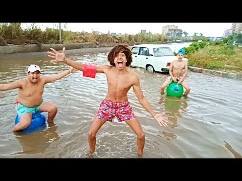نزلنا نعوم فى مياه الشتاا مش هتصدقو الناس عملو ايه !