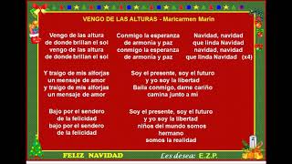 Download lagu vengo de las alturas Maricarmen Marín navidad con letra mp3