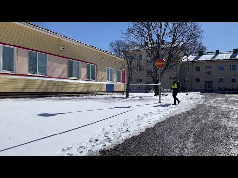 Video Thumbnail: Police remove cordon at Finnish school where shooting took place | AFP