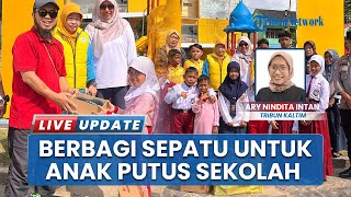 Hari Anak Nasional 2025, 12 Pasang Sepatu Dibagikan untuk Anak Putus Sekolah di Balikpapan