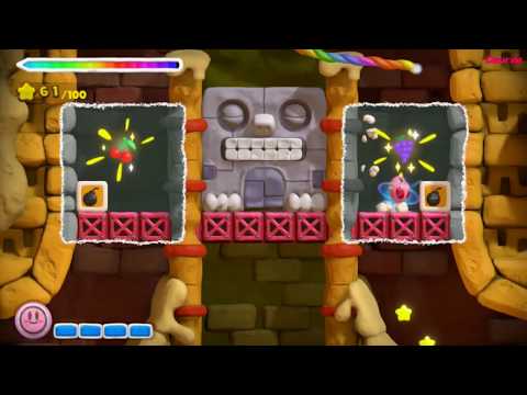 Kirby & The Rainbow Paintbrush - World 2 - All Gold Medals - 100% No Damage