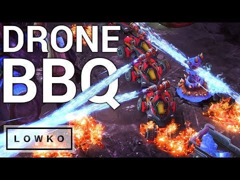StarCraft 2: DRONE BARBECUE!