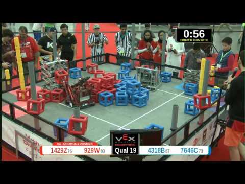2015 VRC Math Q19 - 1429Z 929W vs 4318B 7646C - 62 to 26 - VEX Worlds 2015 - Math Division