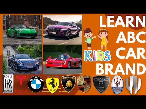 Learn ABC Car Brands for Kids - Learn Car Brands from A to Z Full Alphabet for Children & Kids
