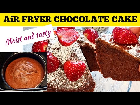 Chocolate Cake Recipe Using Air fryer //How To Make Air fried Chocolate Cake // Air fry Cake Recipes
