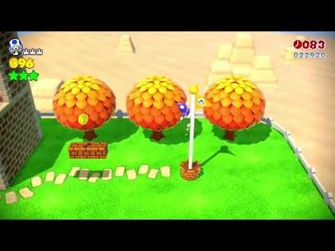 Super Mario 3D World (Switch) 10-4 100% Speedrun - Time: 17 (Former WR)