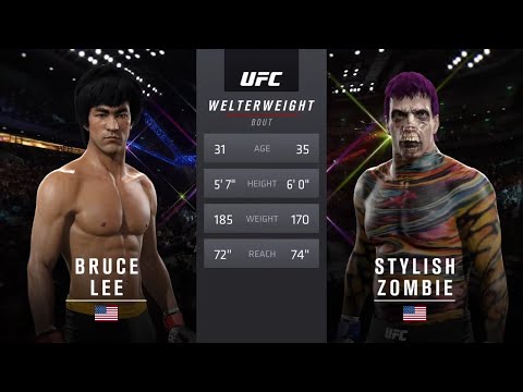 Bruce Lee vs. Stylish Zombie (EA Sports UFC 2)