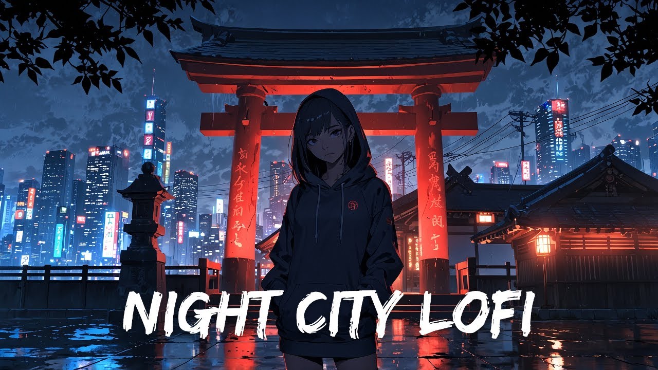 Tokyo Rainy Nights 🌧️ Hip Hop Lo-fi Mix with Soothing Rain Sounds 🎶