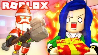 DON&#39;T GET CAUGHT BY EVIL SANTA! ROBLOX FLEE THE FACILITY!