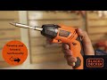 Black+Decker 4.8V Battery Powered Cordless Screwdriver Set, KC4815
