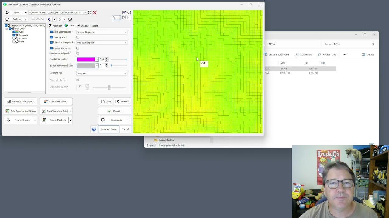 Merging tiled raster datasets, Clipping and Exporting in ProRaster Scientific