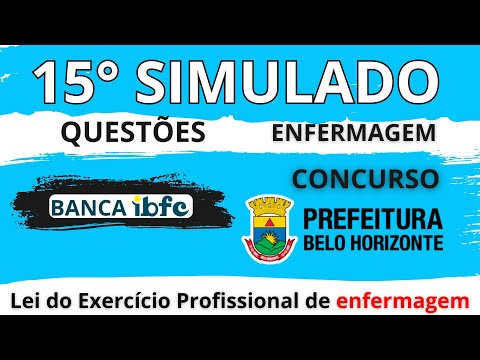 💎 15th Mock Exam with Commented Questions - IBFC Board - Belo Horizonte City Hall Competition - MG