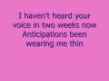 Matt Wertz - Lonely tonight lyrics