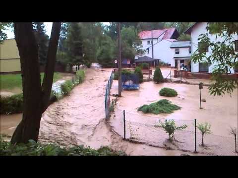 Leśnica 18.06.2013 Lawina błotna zalewa gminę