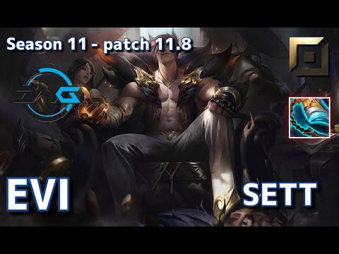 【韓国サーバー/C1】DFM Evi セト(Sett) VS ランブル(Rumble) TOP - Patch11.8 KR Ranked【LoL】