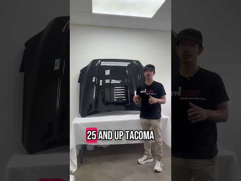 Toyota Tacoma Hood Scoop Conversion – Painted in Dark Grey (1L7)