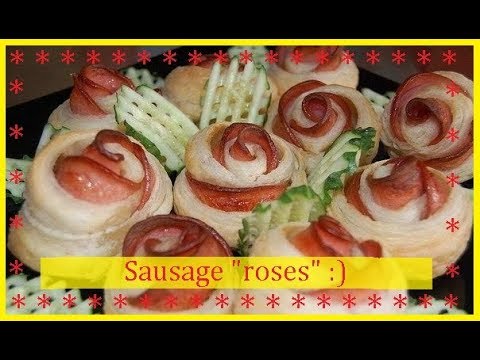 Sausage "roses" / Bon Appetit