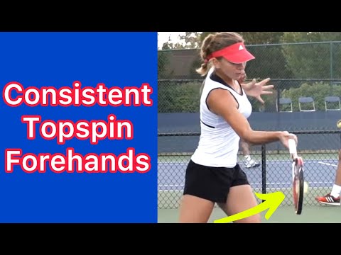 How To Hit Consistent Topspin Forehands (Pro Tennis Technique)