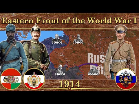 Eastern Front of the World War I (1914). Documentary with Animated Map