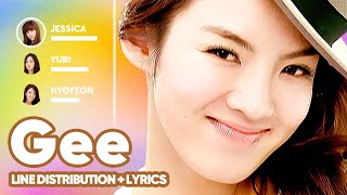 Girls&#39; Generation - Gee (Line Distribution + Lyrics Karaoke) PATREON REQUESTED