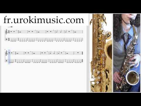 Cours de Saxophone Alto C#1 S#1 L#9  Partitions Mélodie Сhansons Tuto Comment Jouer Tab Tablature