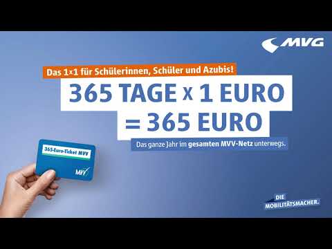Das 365-Euro-Ticket MVV
