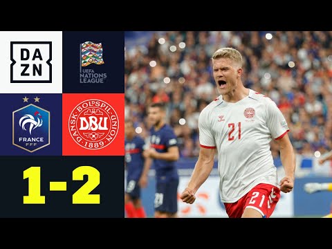 Cornelius überragt! Dänen schlagen Weltmeister: Frankreich - Dänemark 1:2 | Nations League | DAZN
