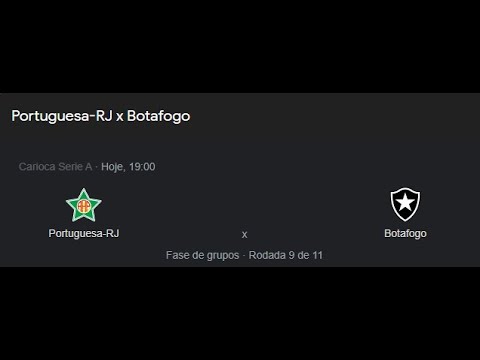 Portuguesa x Botafogo Ao Vivo e Com Imagens