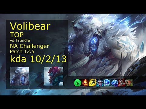 Volibear Top vs Trundle - NA Challenger 10/2/13 Patch 12.5 Gameplay