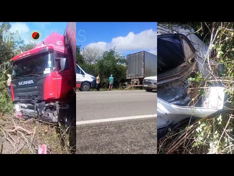 GRAVE ACIDENTE ENVOLVENDO DOIS VEÍCULOS DEIXA UM MORTO E DOIS FERIDOS NA BR-406, EM TAIPU (RN)