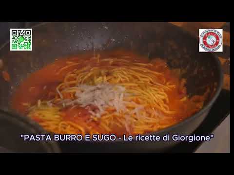 LA CUCINA DI GIORGIONE Pasta burro e sugo (pasta con mantequilla y salsa de tomate).