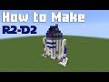 Minecraft - How to Make R2-D2 (Star Wars)