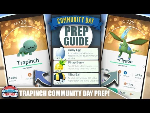 START NOW!! TOP TIPS FOR SHINY TRAPINCH COMMUNITY DAY PREP TO MAX 3X XP & FLYGON | POKÉMON GO