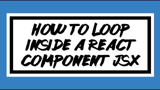 How to loop in a React component JSX