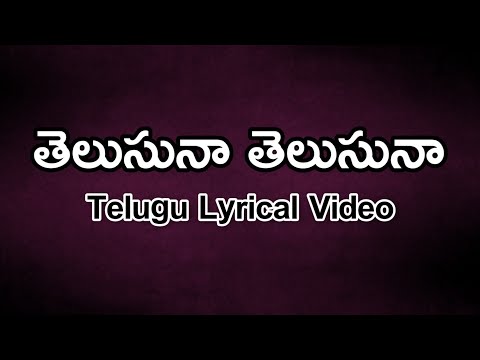 Telusuna Telusuna Telugu Lyrics | Sontham | Sirivennela | DeviSriPrasad | Chitra