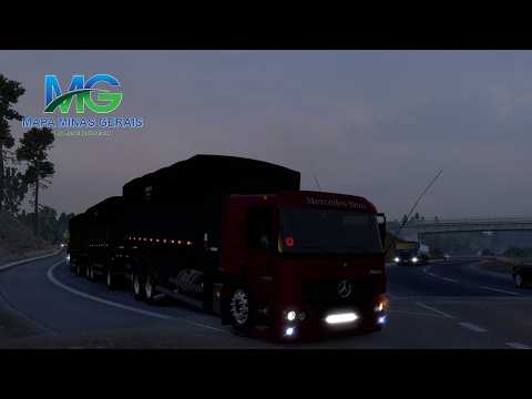 ETS 2: Mapa Minas Gerais | MB Atego 2426: De Itaúna para Pará de Minas