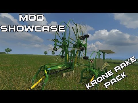 Farming Simulator 2013 Mod Showcase - Krone Rake Pack