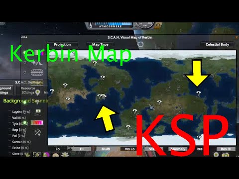 Mapping Kerbin with ScanSat in KSP (Kerbal Space Program)