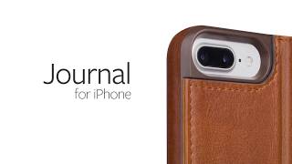 Twelve South Journal voor iPhone X / XS Bruin Hoesjes