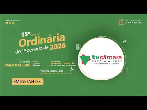 VOCÊ ESTÁ  ASSISTINDO A 16ª SESSÃO ORDINÁRIA