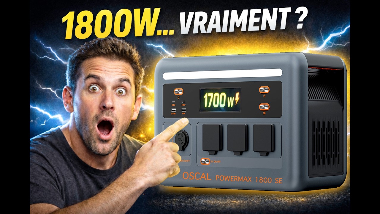 Oscal PowerMax 1800 SE : cette batterie peut alimenter une maison ? ⚡