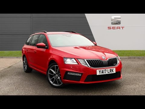 YA17LRK SKODA OCTAVIA VRS TDI DSG RED 2017, Huddersfield Seat
