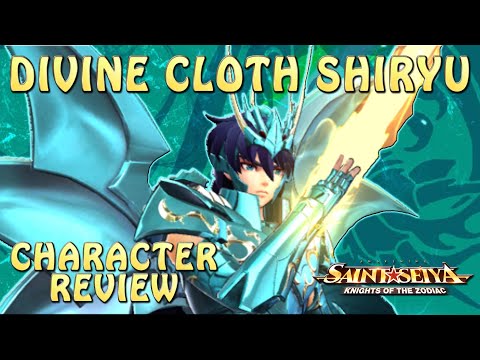 DIVINE CLOTH SHIRYU! FULL CHARACTER REVIEW! TANK AND DAMAGE!! Saint Seiya Awakening