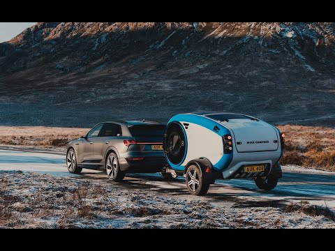 Electric Mink-E - the first teardrop caravan specifically for electric cars - even with electric ...