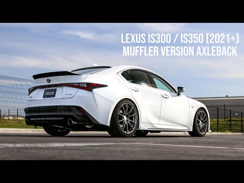 REMARK 2021+ Lexus IS300/ IS350 Axleback Exhaust - Burnt Stainless Double Wall Tip (Muffler Version)