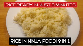 How To Cook Rice In Ninja Foodi in 3 minutes | Plain Basmati Rice In Ninja Foodi #ninjafoodirecipes