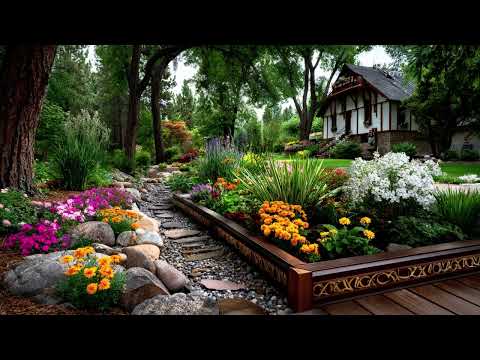 Transform Your Yard With Stunning Rustic Garden Borders | Easy DIY Ideas For Natural Charm! 🌿✨