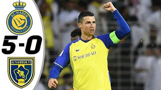 Al Taawon vs Al Nassr 5 0   All Goals & Highlights   2023 1080p