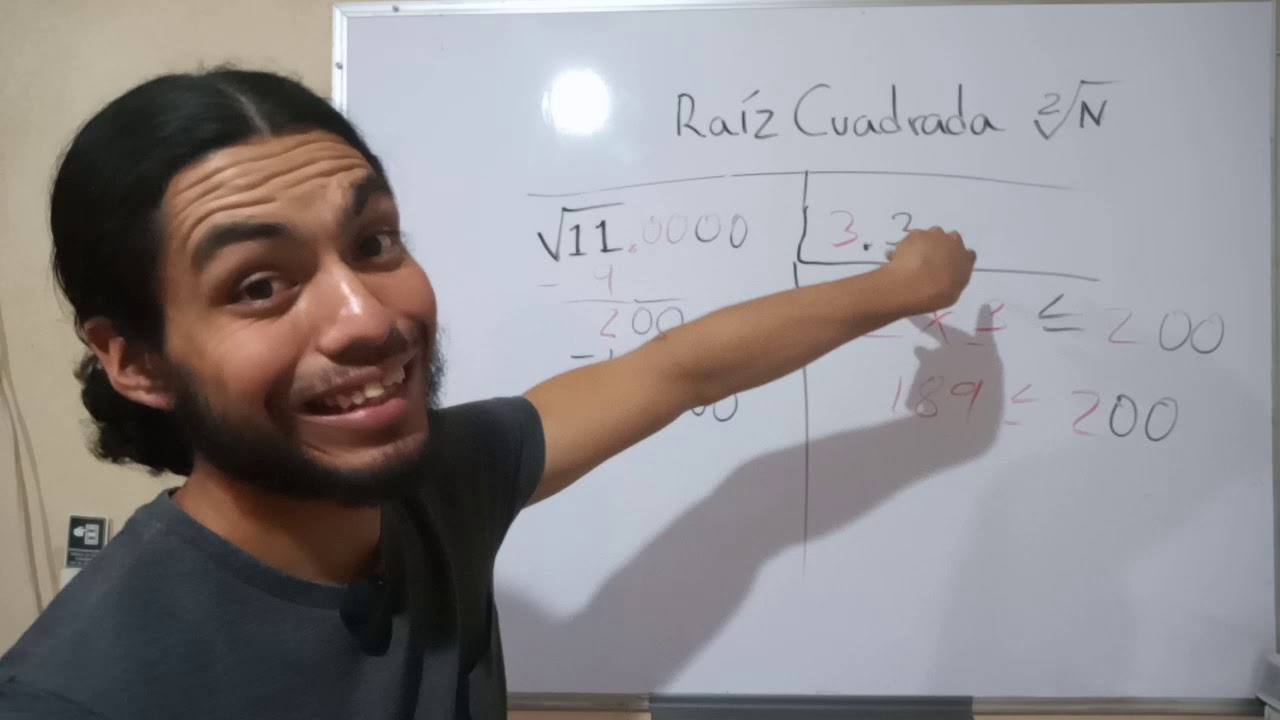 Cómo sacar la raíz cuadrada de 11 Explicado paso a paso | √11 | Aprende mate con Oz